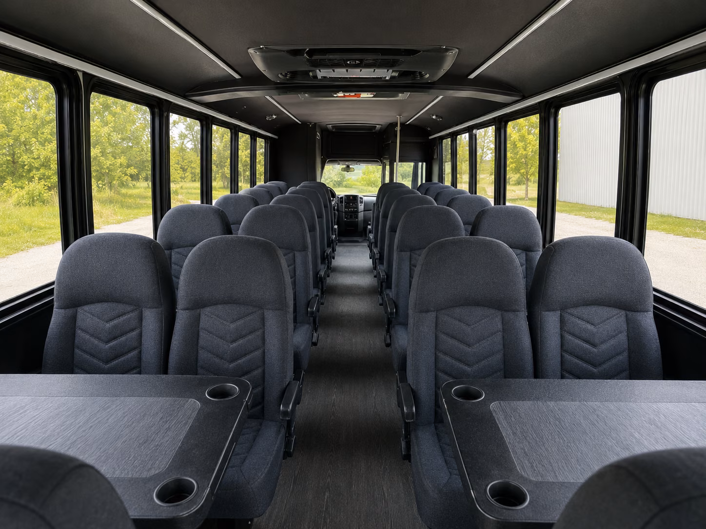 west hartford 15 passenger minibus interior