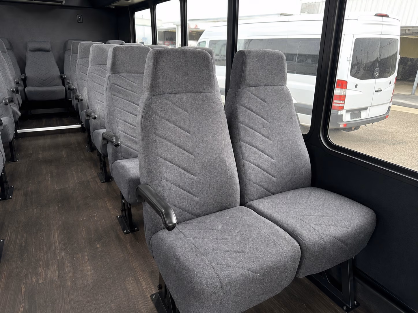 west hartford 18 passenger minibus inside