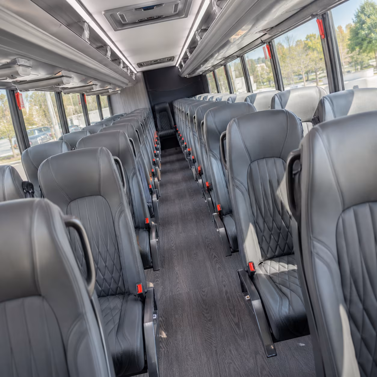 west hartford 28 passenger minibus inside