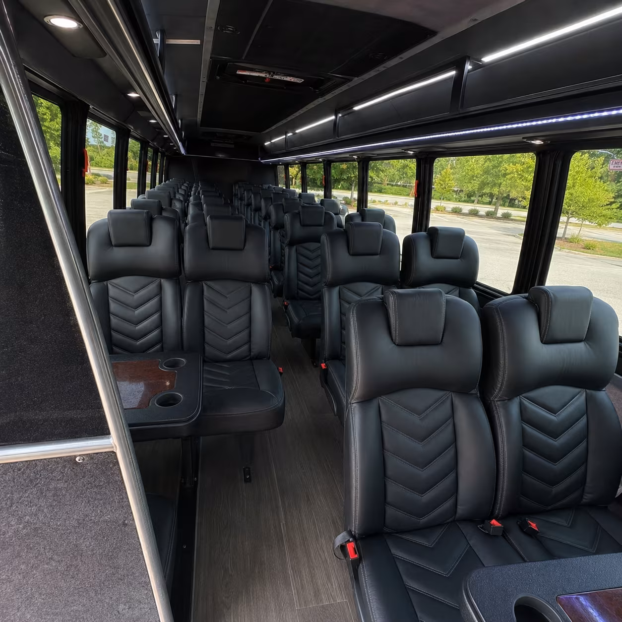 west hartford 30 passenger minibus interior