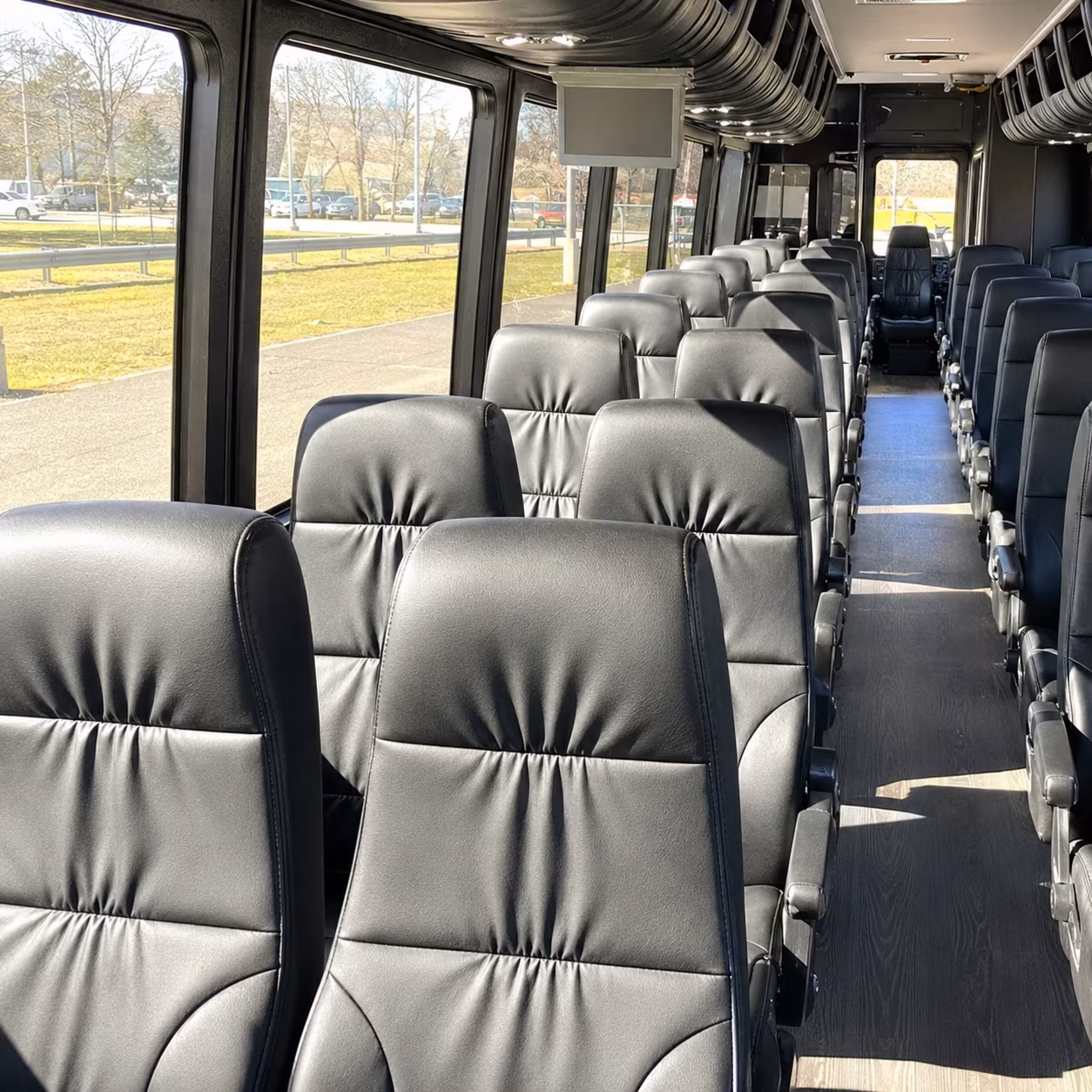 west hartford 35 passenger minibus inside