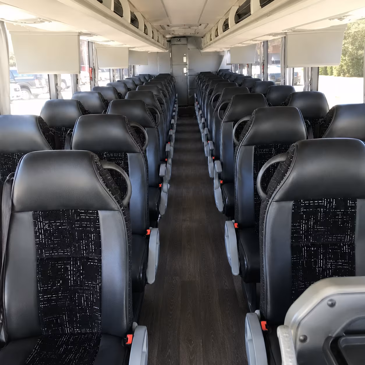 west hartford 56 passenger charter bus inside