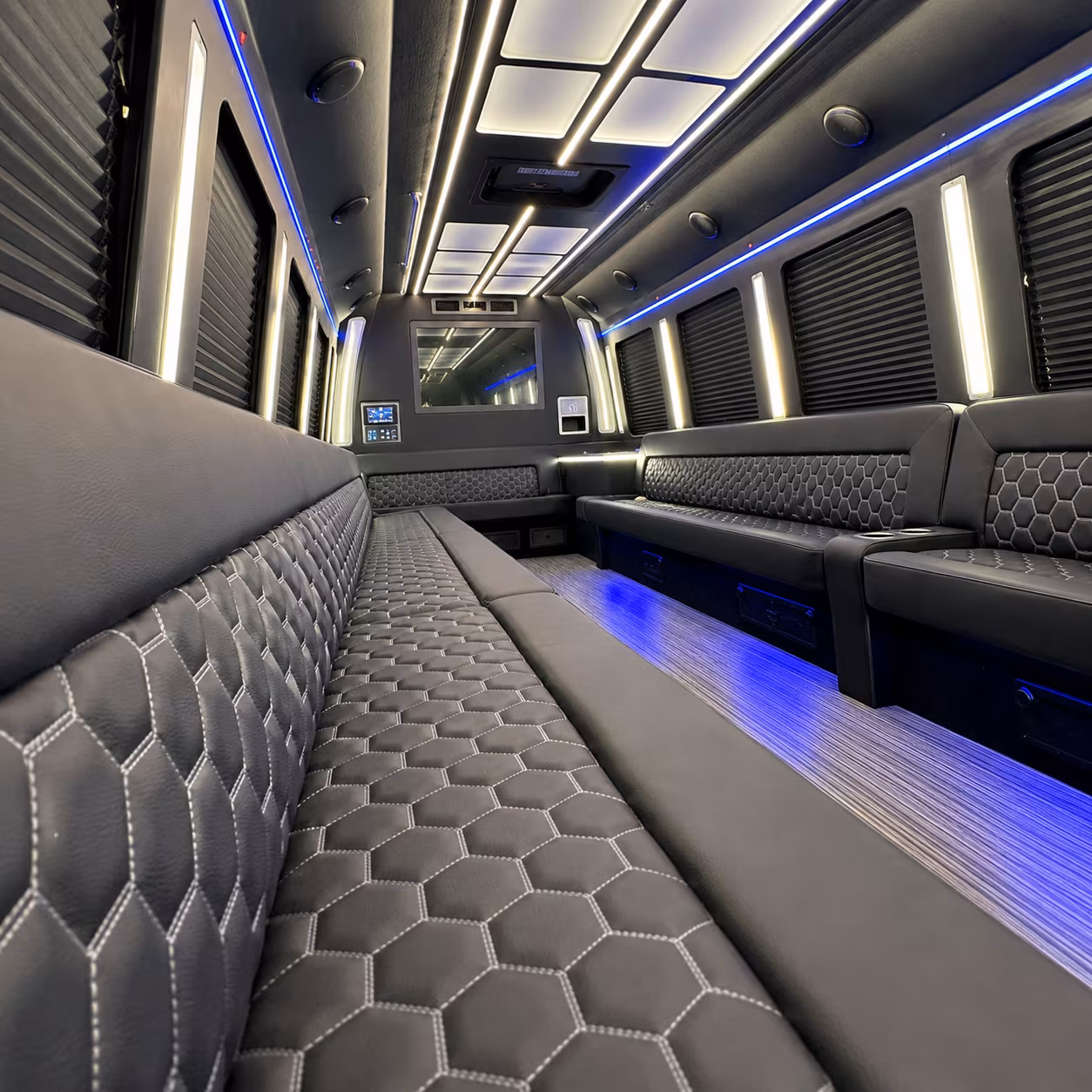 west hartford party bus inside