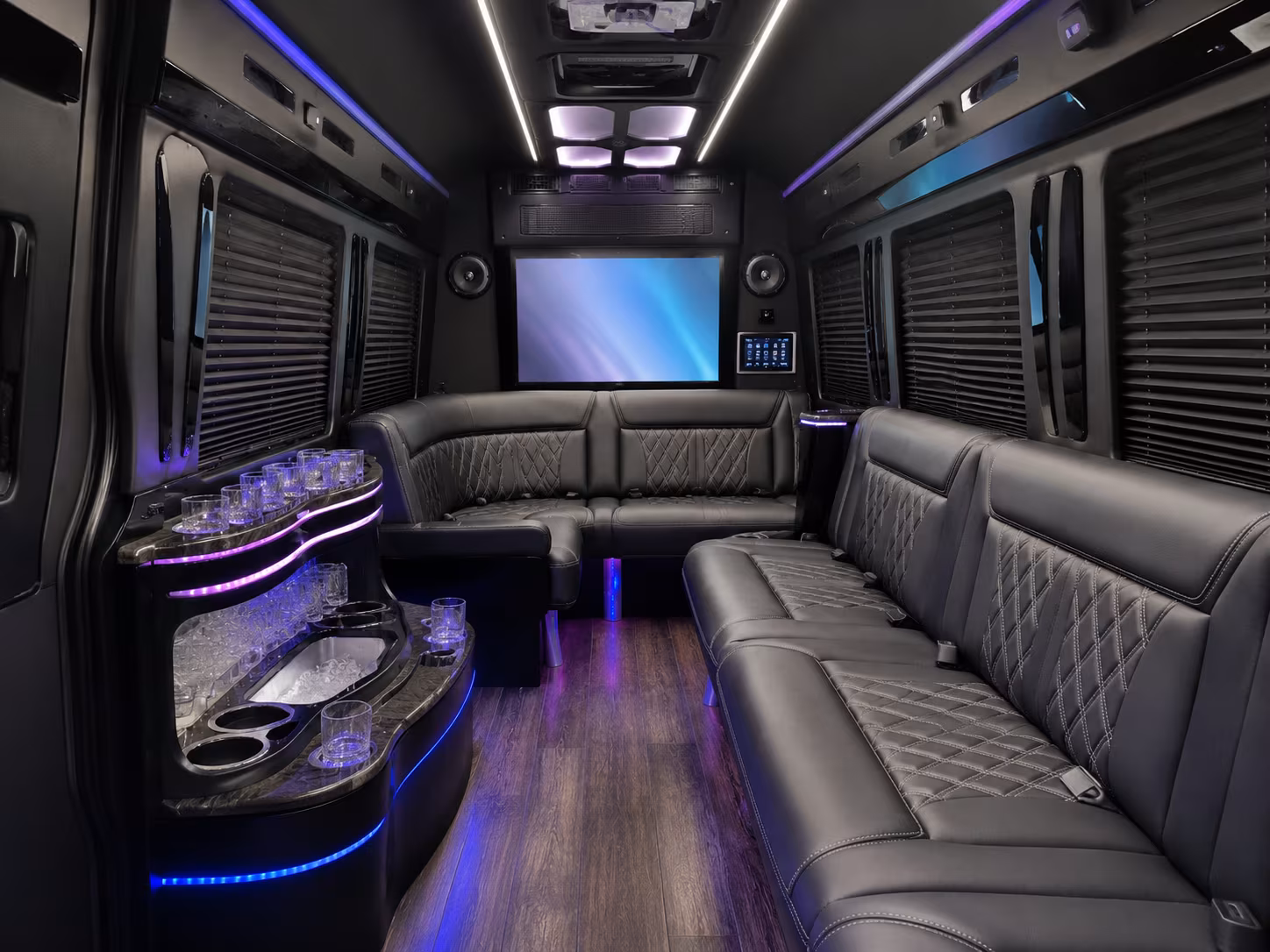west hartford sprinter limousine inside