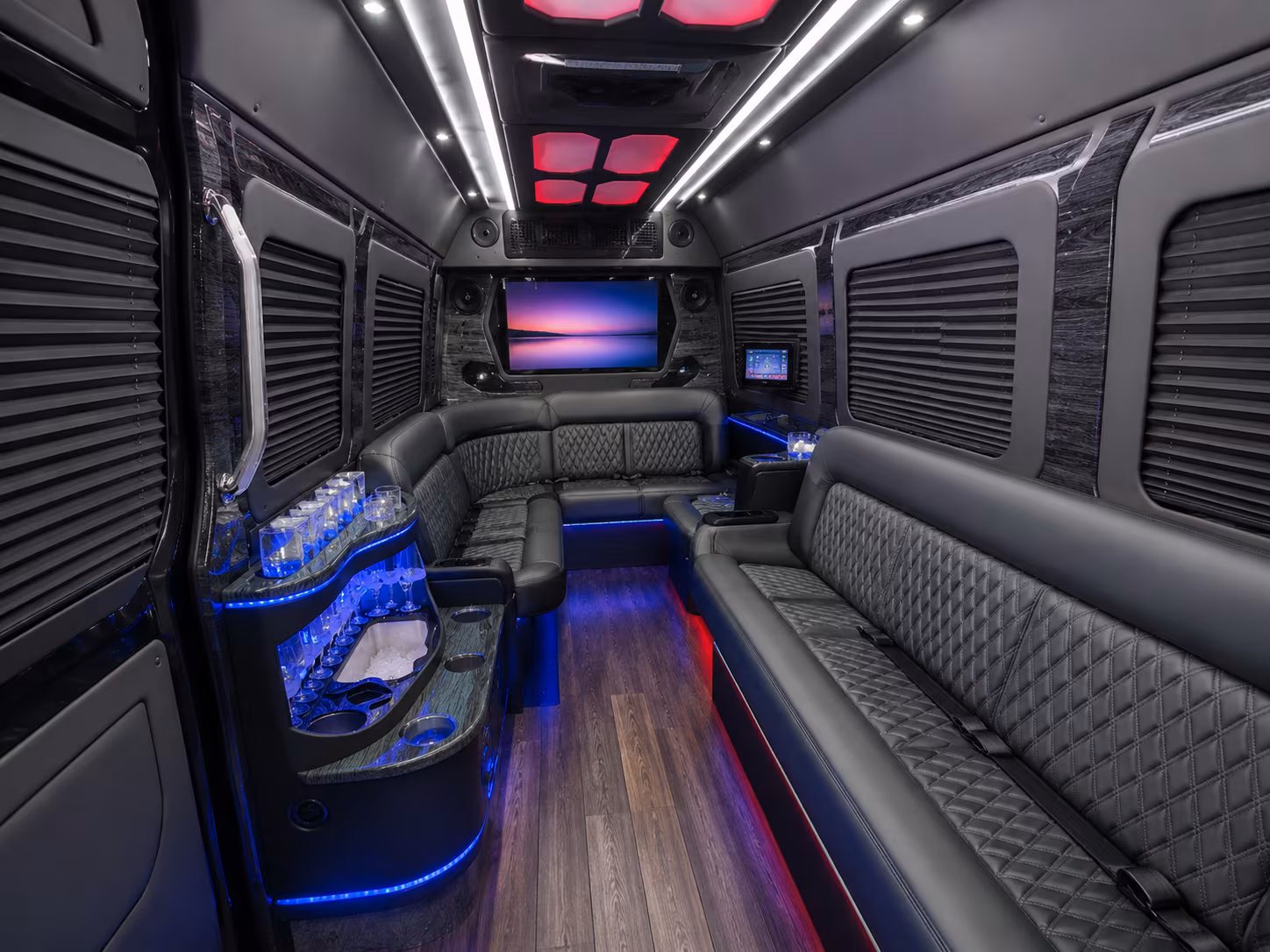 west hartford sprinter limousine interior